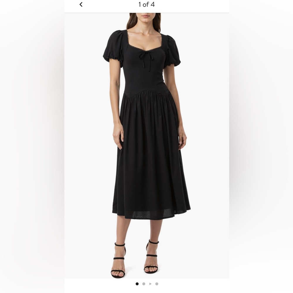 Elegant Black Midi Skirt